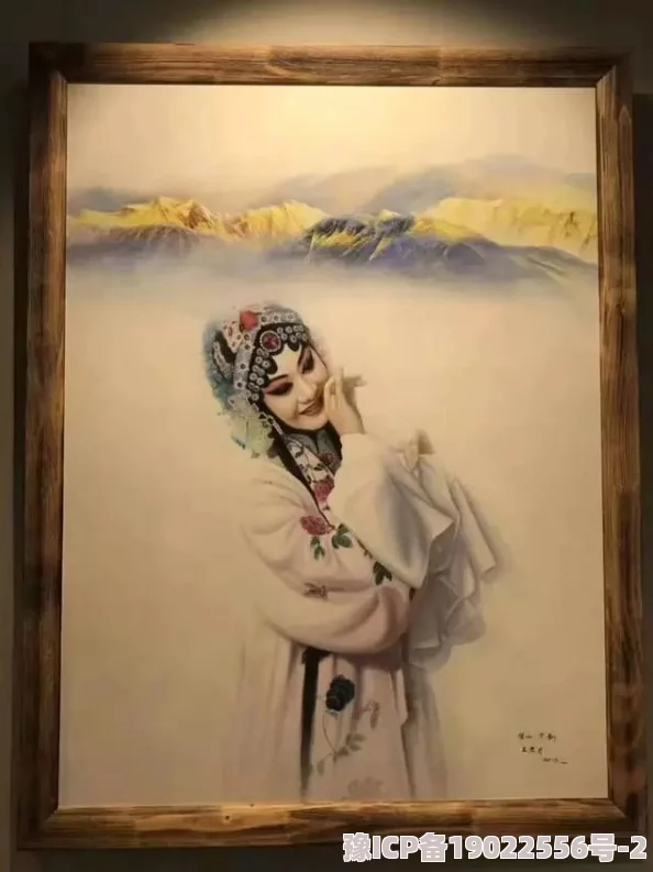 包玉婷玉女系列之十二她将在下个月举办个人画展展出最新作品